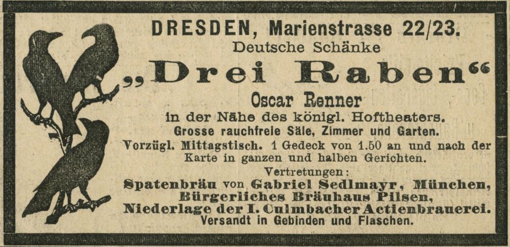 Marienstraße 18,20 (-1889 Marienstraße 22,23) / Margarethenstraße 2 Dresden Marienstraße 18,20 (-1889 Marienstraße 22,23) / Margarethenstraße 2 Dresden