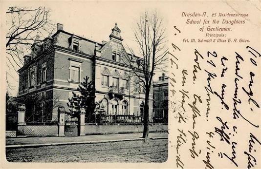 August-Bebel-Stra&szlig;e 25 (-1918 Residenzstra&szlig;e 25)  Dresden