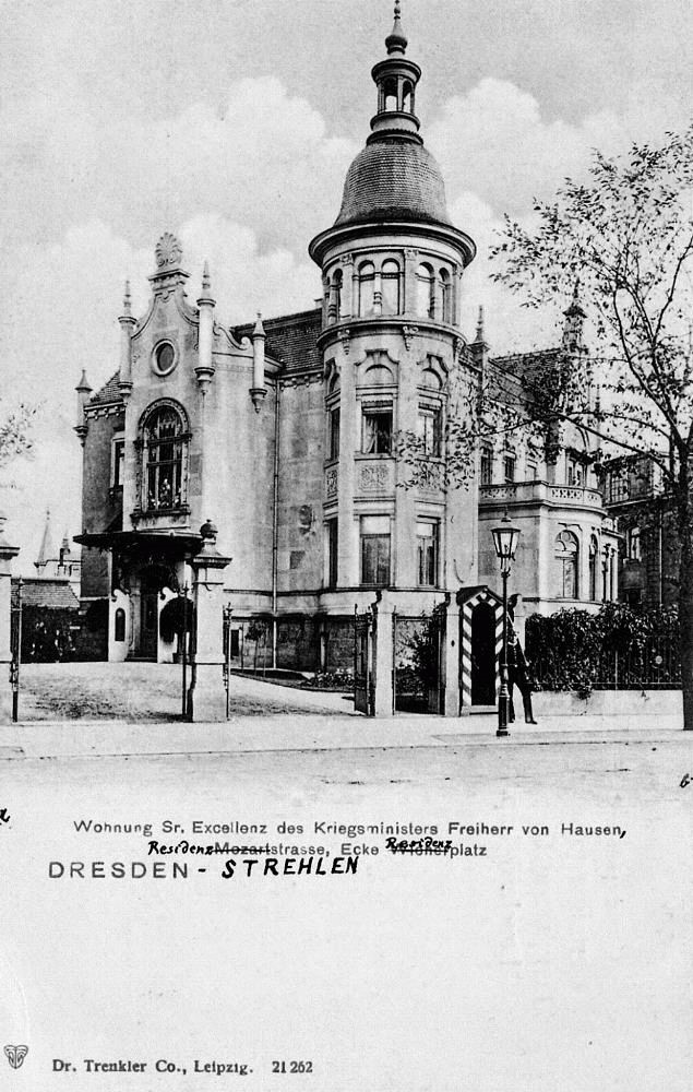 August-Bebel-Stra&szlig;e 3b (-1918 Residenzstra&szlig;e 3b) / Residenzplatz (Wiener Platz)  Dresden