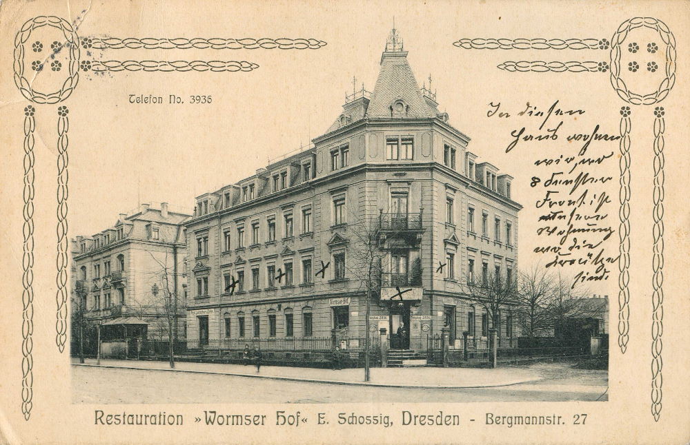 Bergmannstraße 27 / Wormser Straße Dresden Bergmannstraße 27 / Wormser Straße Dresden