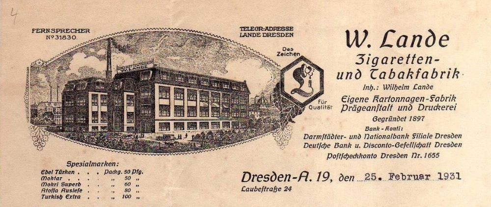 Laubestra&szlig;e 24 (-1926 K&uuml;gelgenstra&szlig;e 24)  Dresden