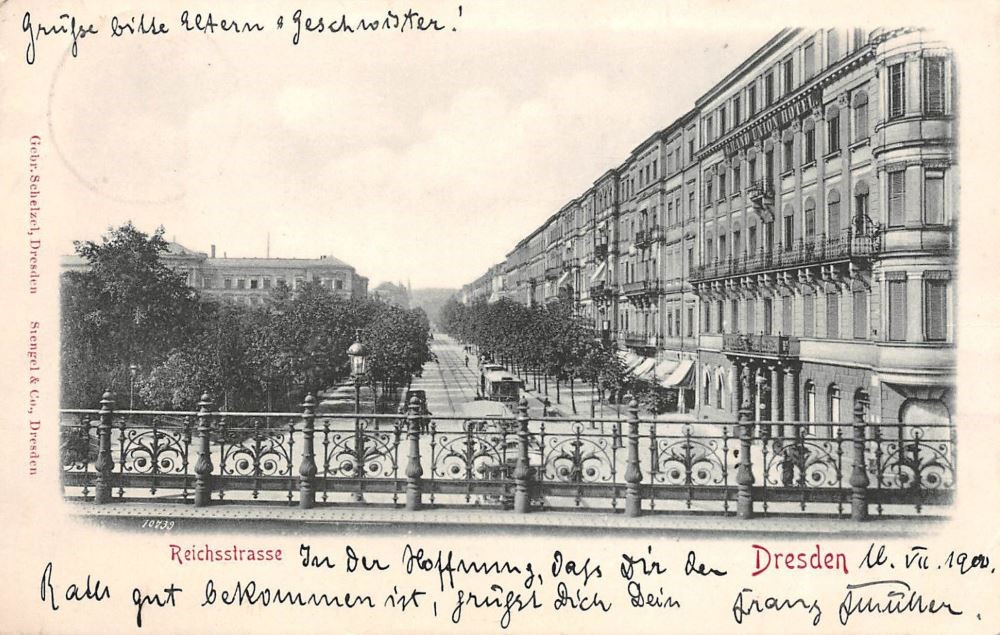 Bismarckplatz 2,4a (Bismarckplatz 1,2) / Bayrische Straße (Bismarckstraße)  Dresden