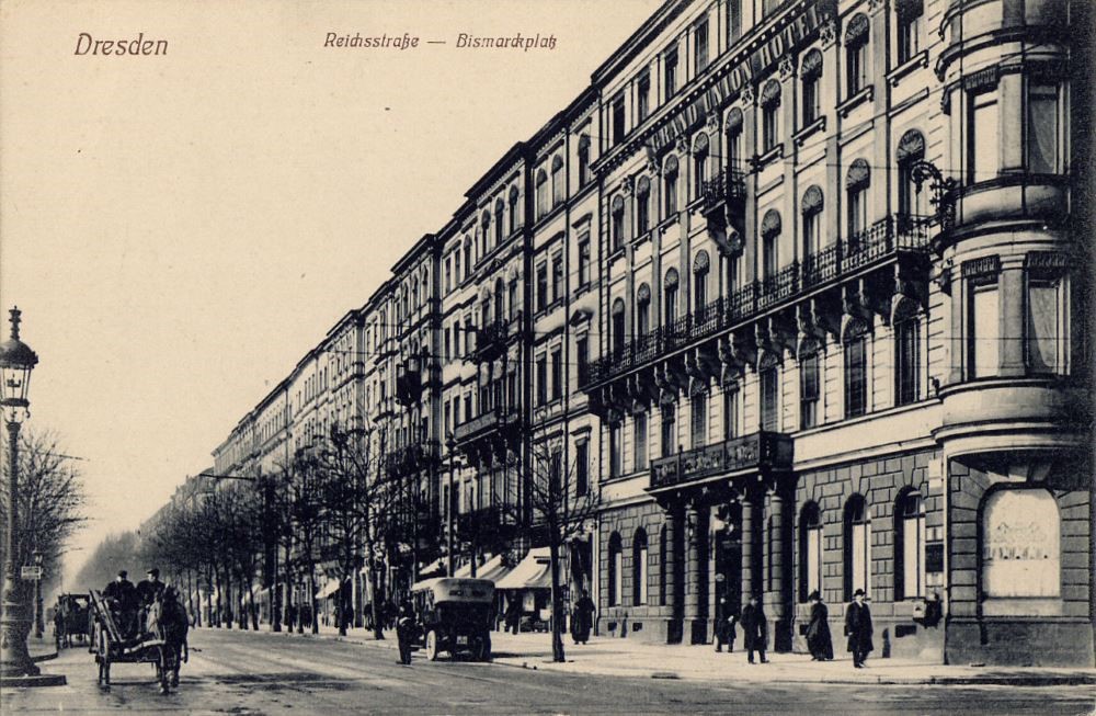 Bismarckplatz 2,4a (Bismarckplatz 1,2) / Bayrische Stra&szlig;e (Bismarckstra&szlig;e)  Dresden