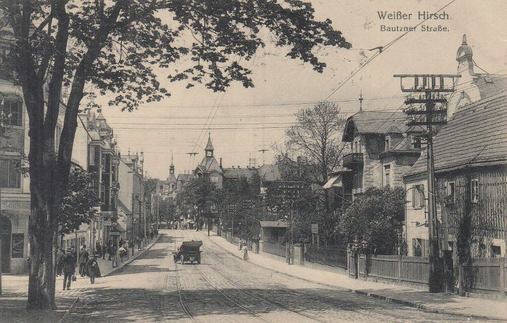 Bautzner Landstra&szlig;e 31 (Bautzner Stra&szlig;e 16) / Kurparkstra&szlig;e (Waldparkstra&szlig;e)  Dresden