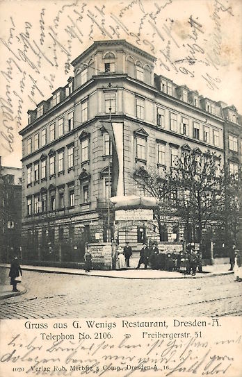 Freiberger Stra&szlig;e 51 (-1892 Freiberger Stra&szlig;e 26) / Papierm&uuml;hlengasse  Dresden