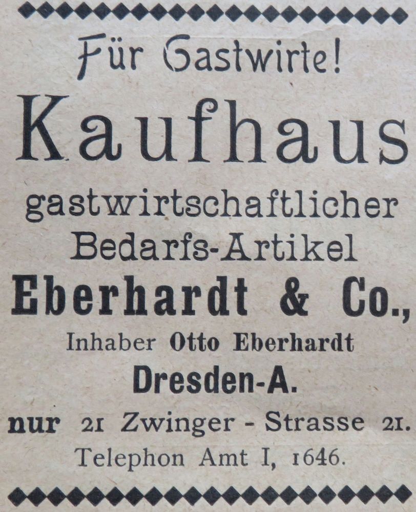 Gro&szlig;e Zwingerstra&szlig;e 14 (Zwingerstra&szlig;e 21)  Dresden
